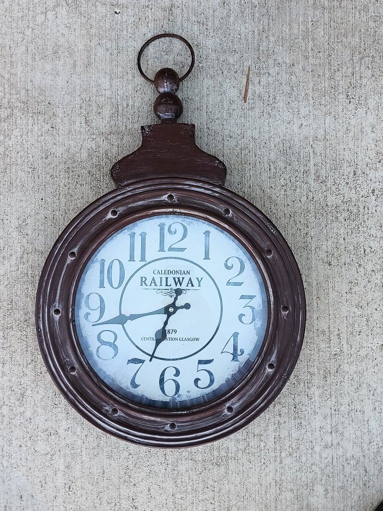 Large Wall Mount Caledonian Railway Clock