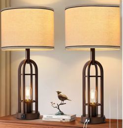 BRAND NEW Set of Rustic Lamps