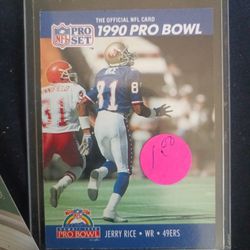 Jerry Rice Pro Set Pro Bowl Card1990