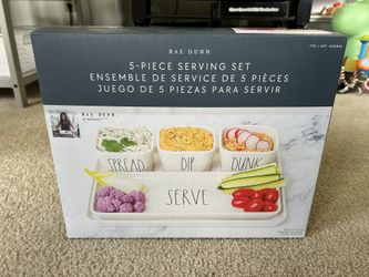 Stoneware Serving Set 5-piece