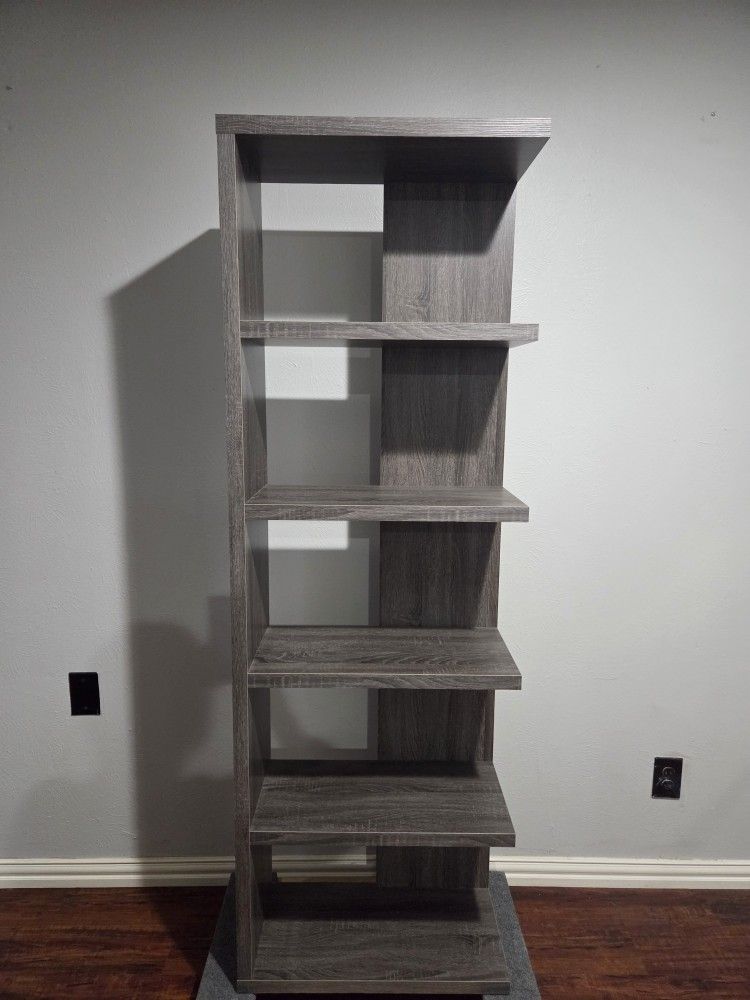 Like New!!!Beautiful Solid Ash Brown Shelf.