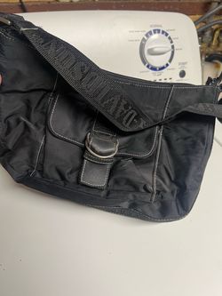 Vintage Harley Davidson, shoulder bag, black