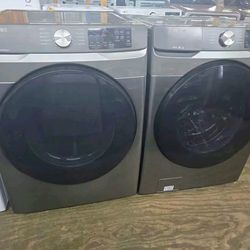 SAMSUNG WASHER AND GAS DRYER SET SIDE BY SIDE OR STACKED. FREE DELIVERY AND INSTALLATION
