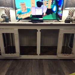 Solid Wood Dog Crates/Entertainment Center