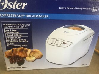 Oster express bake bread maker