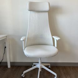 Office chair with armrests, Grann white