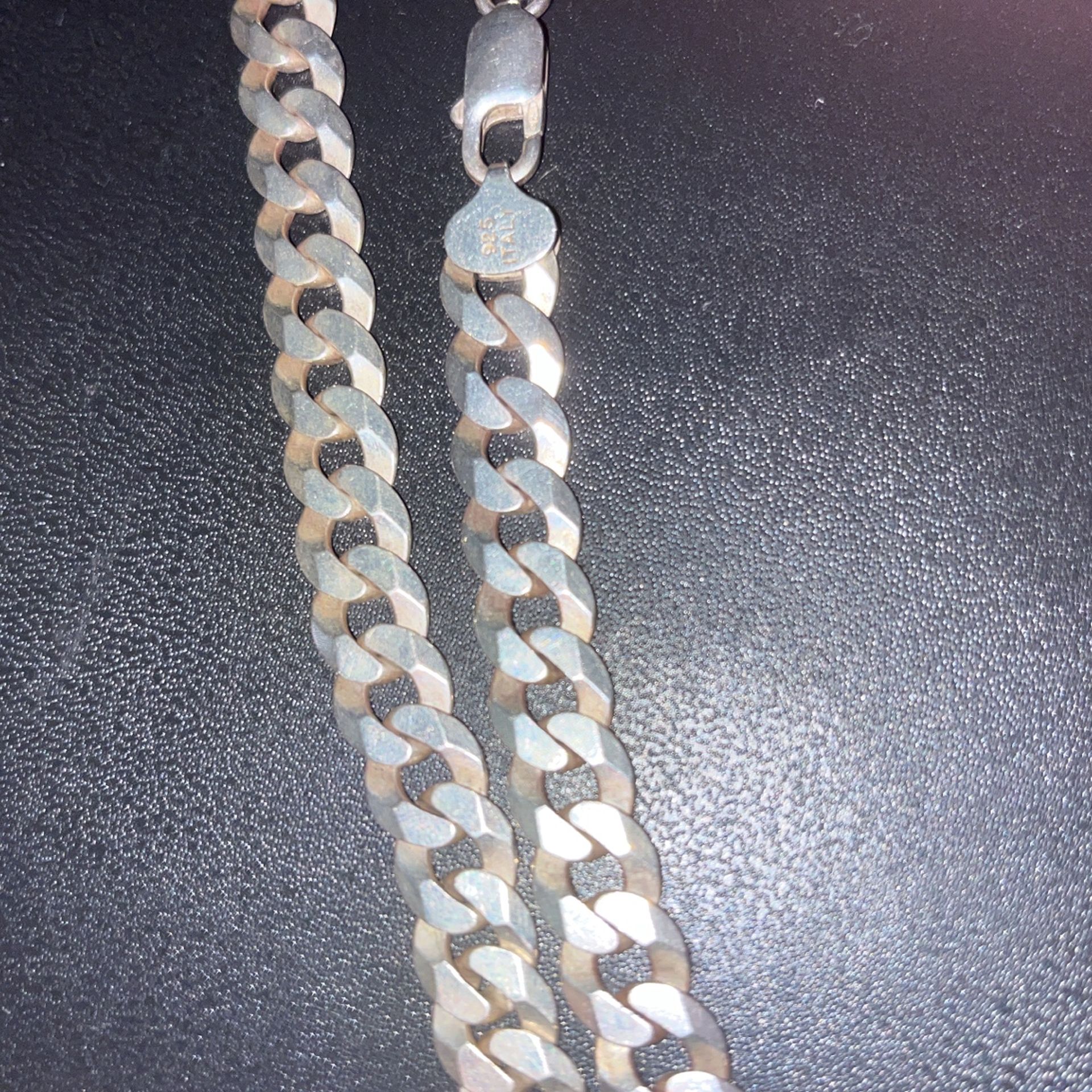 925 Sterling Sliver 9mm 20in Cuban Link Chain