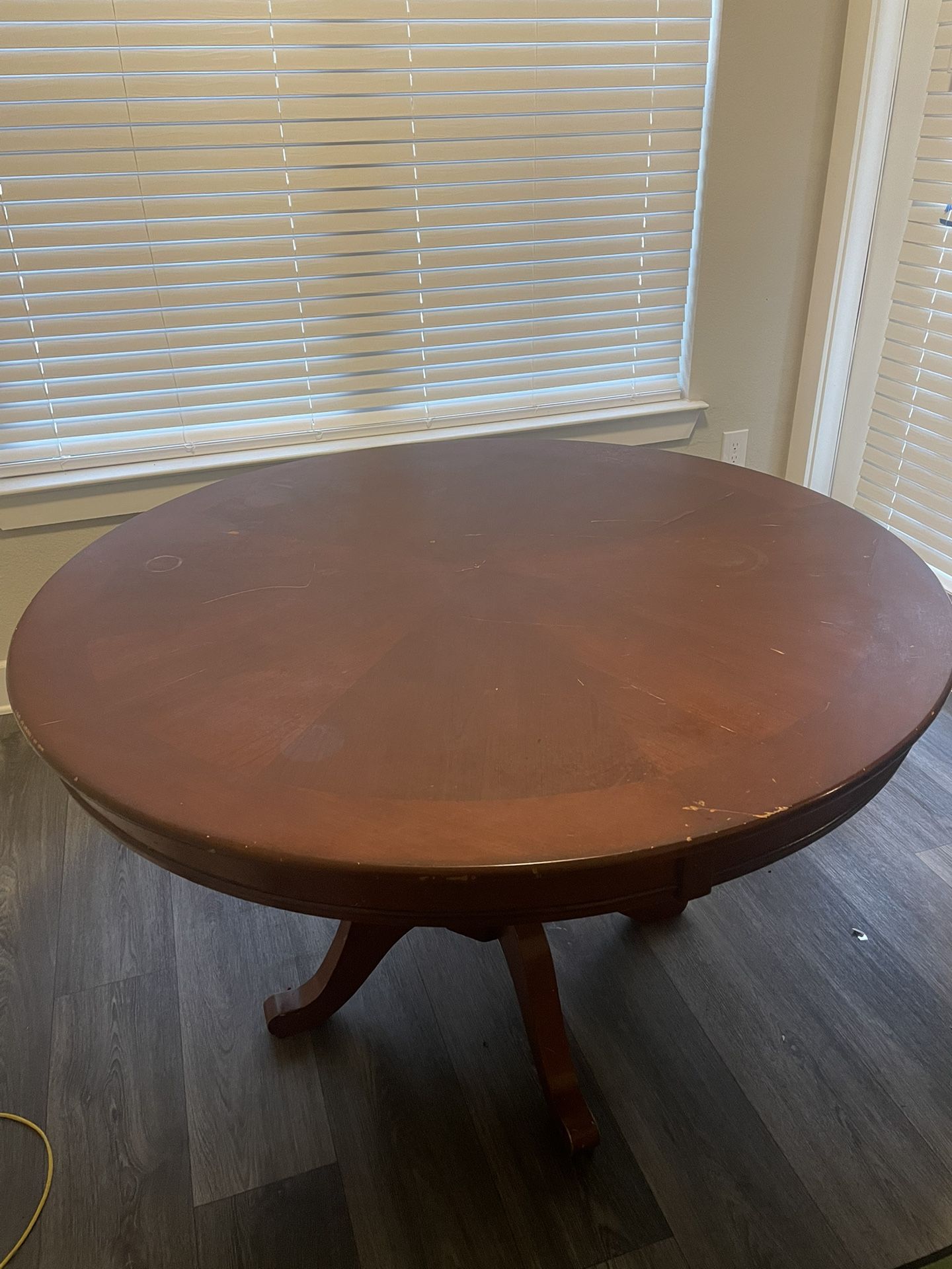 Round Wooden Table