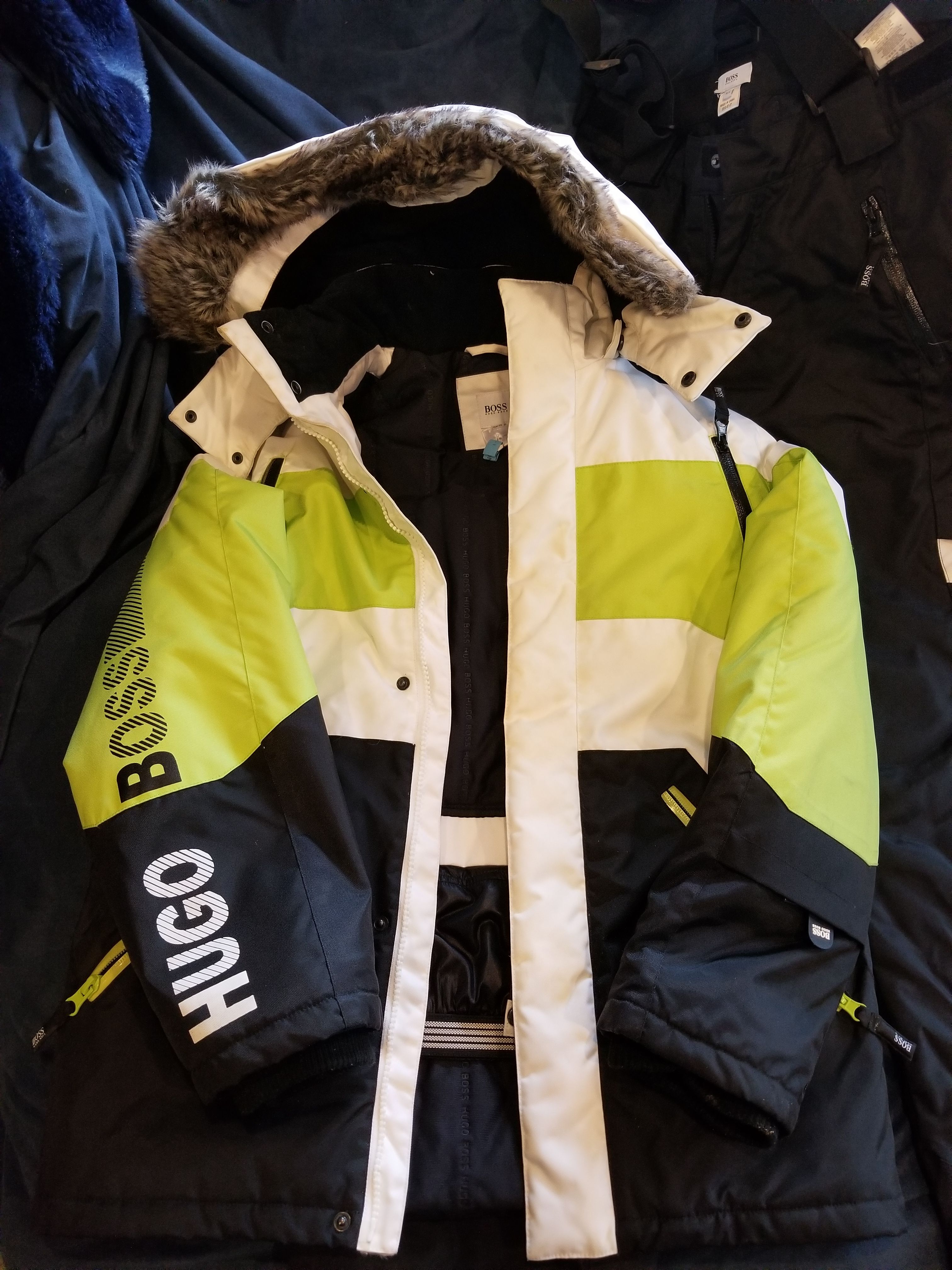 Authentic HUGO BOSS Kids Youth 12Y Parka Coat w/ matching Authantic Ski pants 14Y