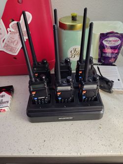 Baofeng Two-Way Radios with 6-Unit Charging Dock