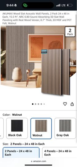 New Wood Slat Acoustic Wall Panels/ studio foam