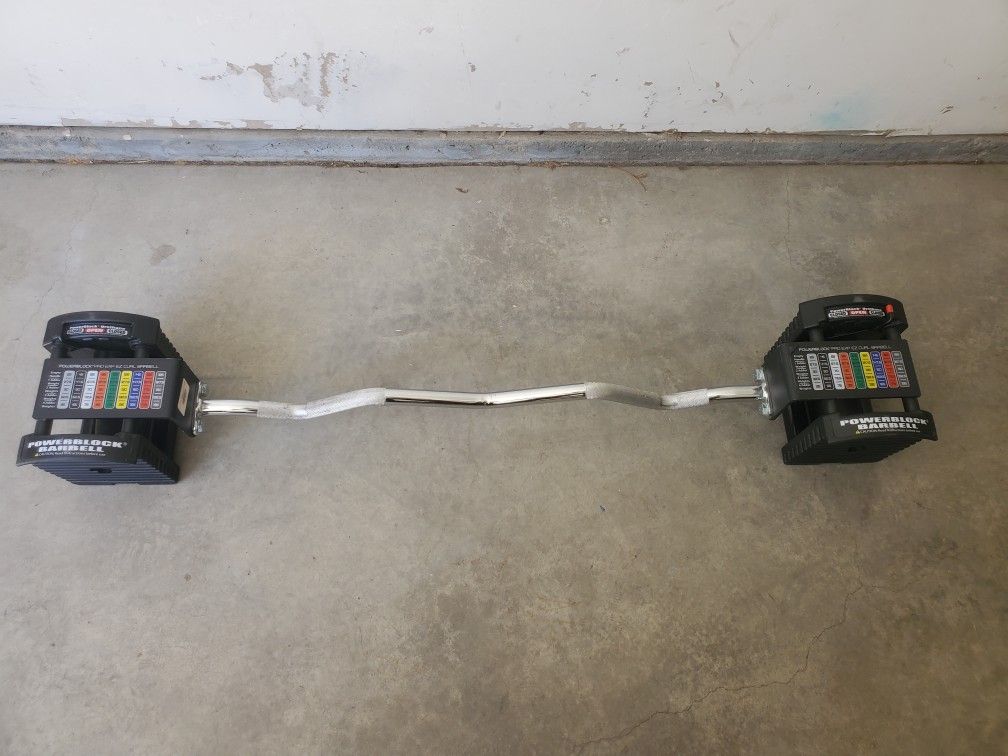 PowerBlock Elite EXP EZ Curl Bar Only
