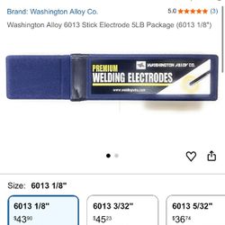 Washington Alloy 6013 Stick Electrode 5LB Package (6013 1/8")