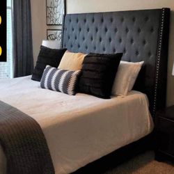 New Queen Size Grey Bed Frame 🖼️ 