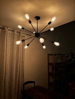 Sputnik mid century kitchen light fixture