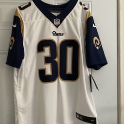 Gurley II jersey with signed game ticket