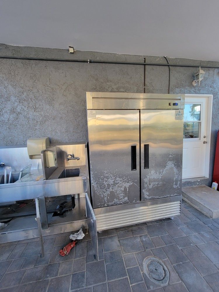 Fridge And Sink