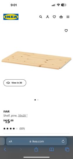 IKEA IVAR Shelf 33x20