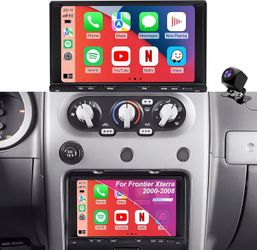 Car Stereo Radio Nissan Xterra Frontier 2000-2008, Wireless CarPlay Android Auto, 7” Touch Screen Head Units, Backup Camera