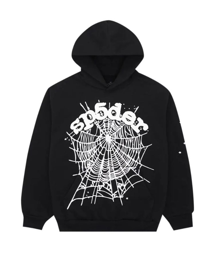 ALL SIZES!!  black And White Spider Hoodie