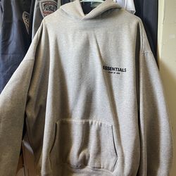 grey essentials hoodie