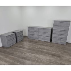 Dresser, Chest And Two Nightstands 