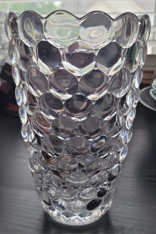 Elegant Clear Glass Vase