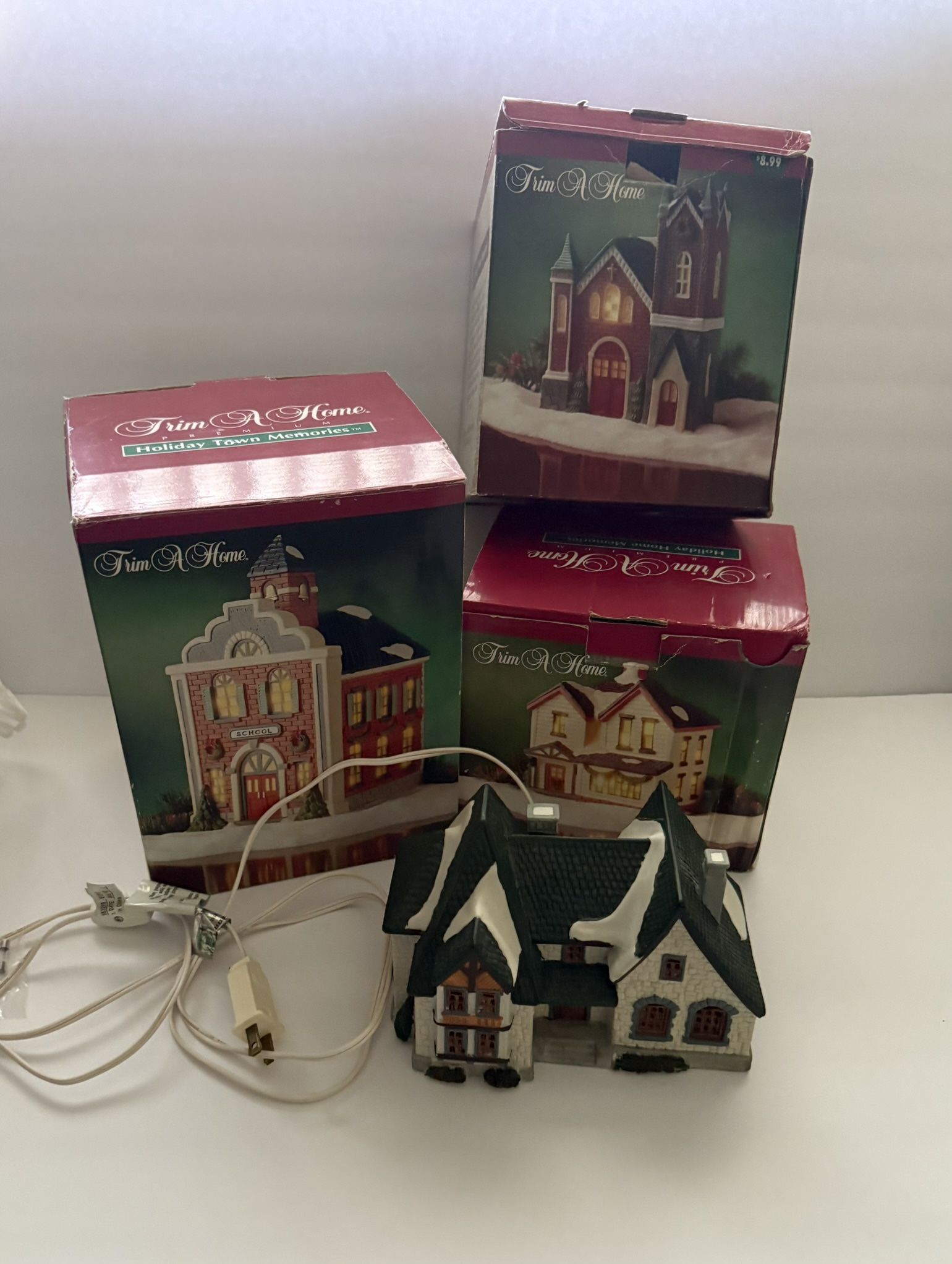 Light Up Holiday Village Houses