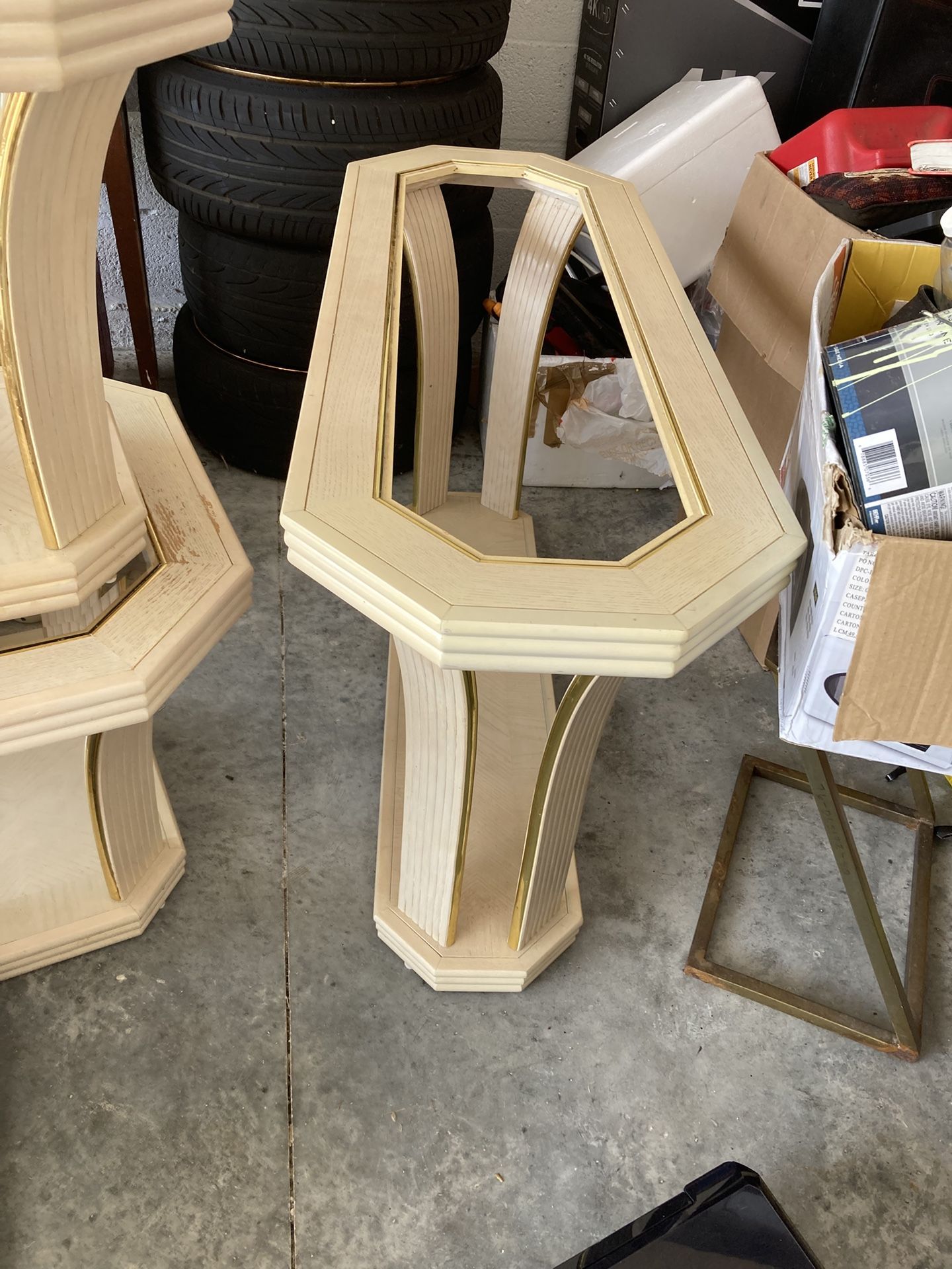 Console Table With Glass Top Only $30
