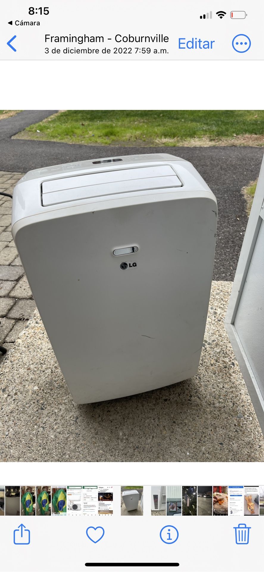 Portátil Air Condition LG White