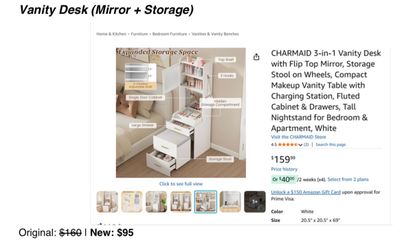 Vanity desk