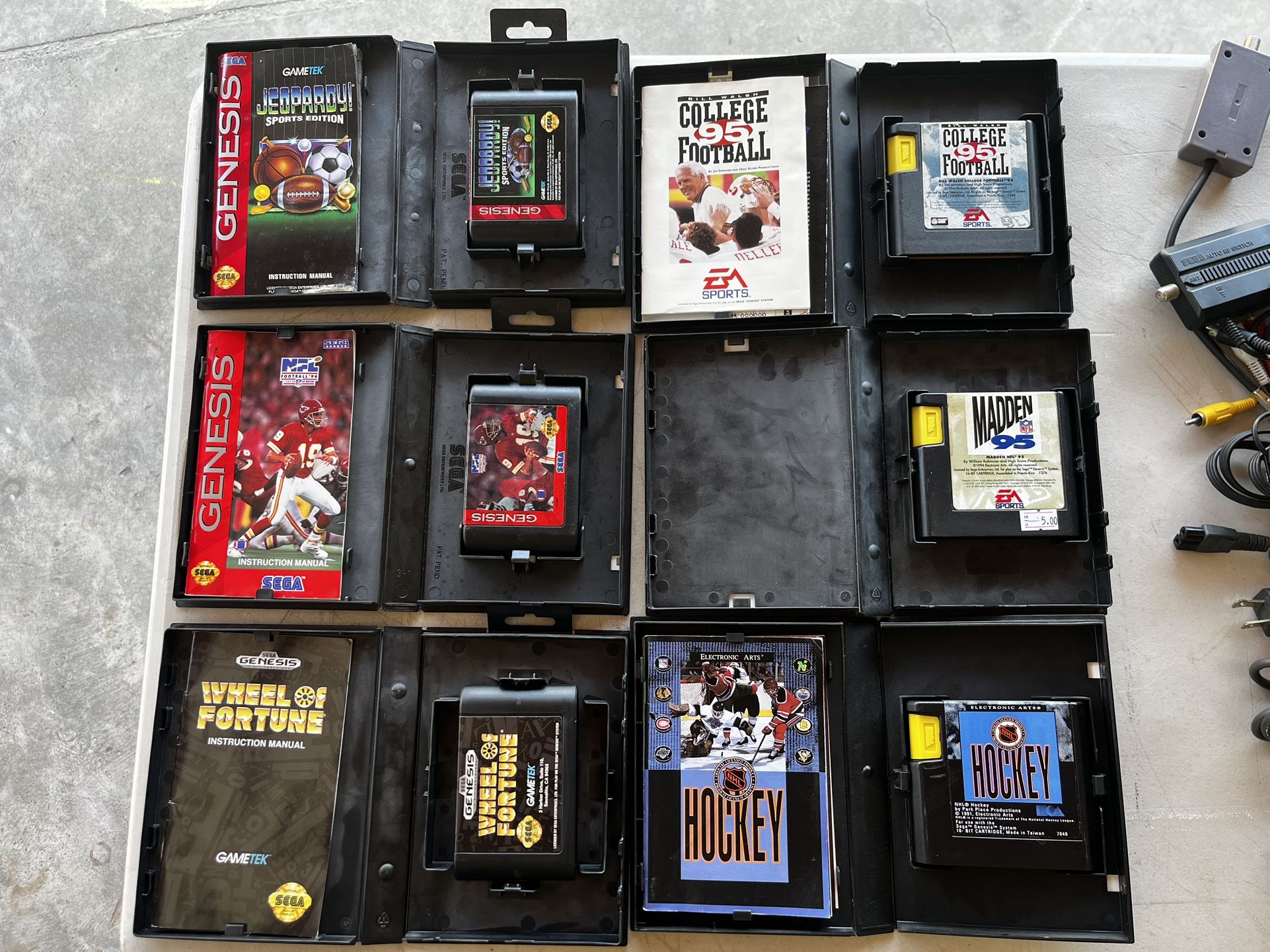 Lot Of 6 Sega Genesis Games 