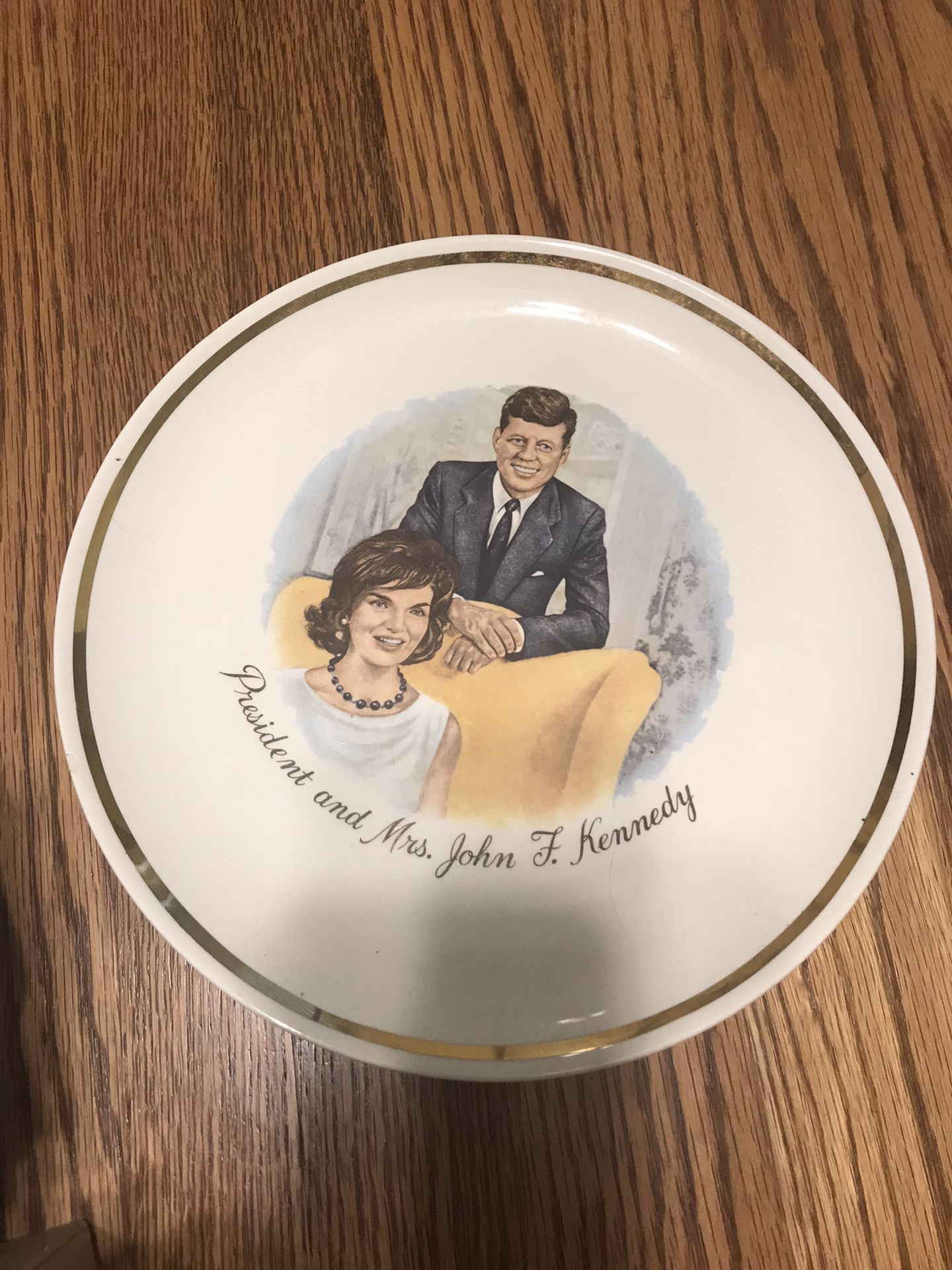 Mr & Mrs Kennedy Plate