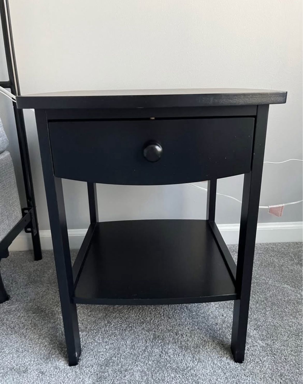 Black Wood End Tables (set of 2) 