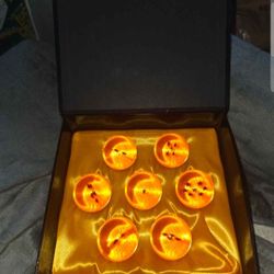 7 crystal balls featuring 1to 7 stars Gift box