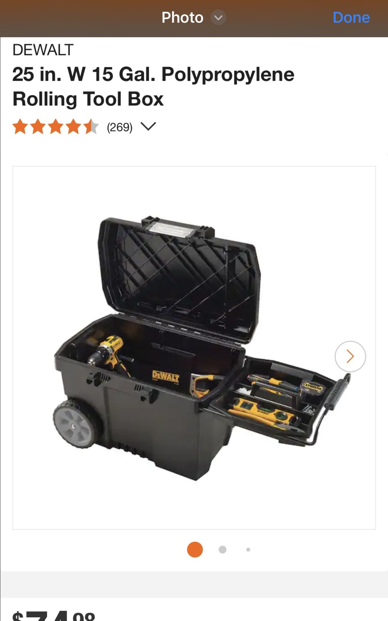 Dewalt Rolling Tool Box
