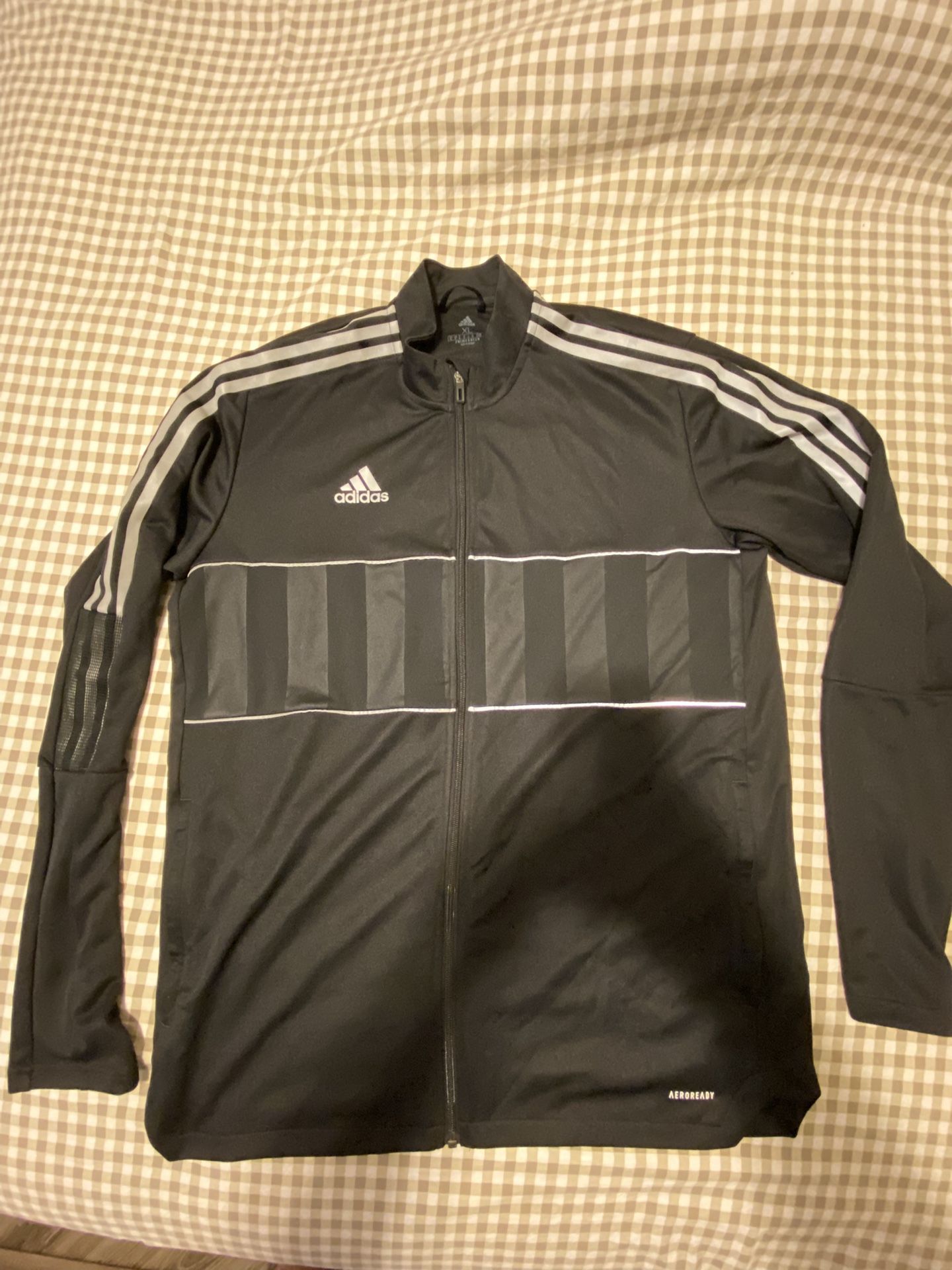 Adidas Primegreen black and grey track jacket #reflective