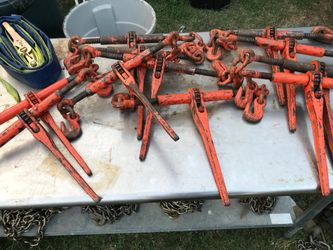 Ratchet binders, chains, and ratchet straps