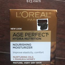 L’Oreal Age Perfect Hydra-Nutrition Moisturizer/ Lotion $13 Each
