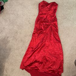 Red Formal Dress Prom Dress Size XS
