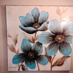 40"  X 40" Canvas Painting Smooth Shine Finish 