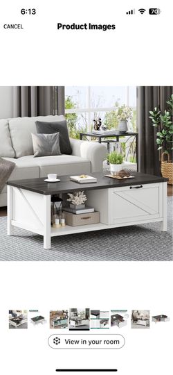 Farmhouse style coffee table