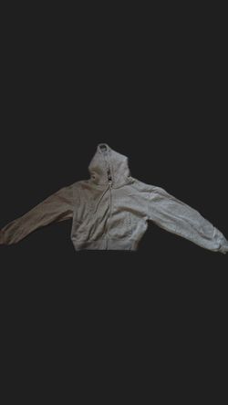 Gray Cropped Zipup Jacket