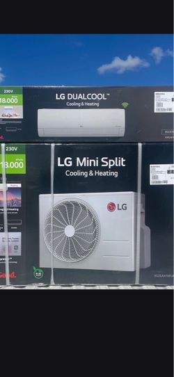 New LG 18000 Btu Heating and Cooling Mini Split 18k 230v