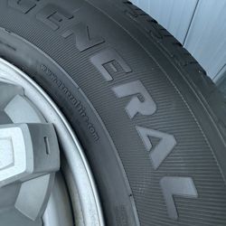 4 Rims with tires used only 1 year