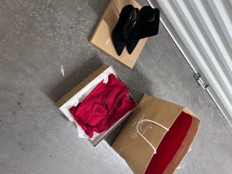 Christian Louboutin Black Suede Ankle Boots