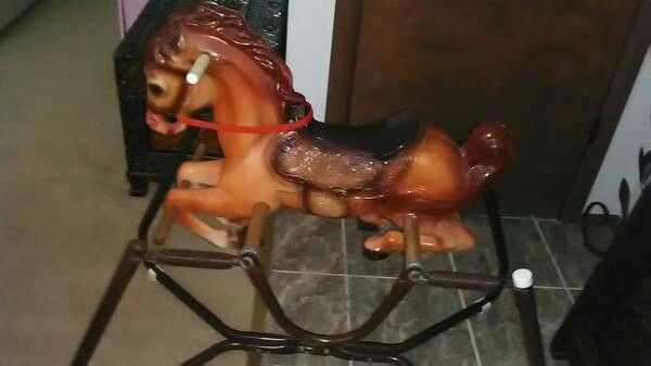 1980's Vintage bouncing horse! Mustang by Wonder!