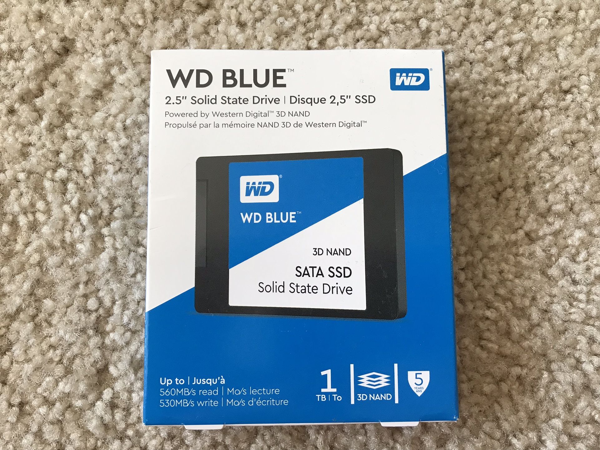 WD BLUE SSD 2,5'' 1TB, wdbnce0010pnc-wrsn