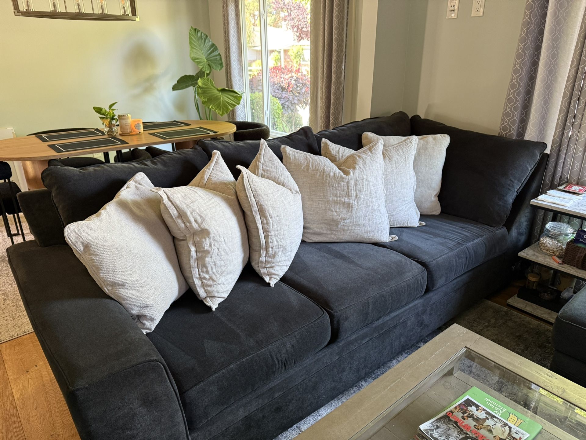 Living Spaces Delano Pearl Sofa