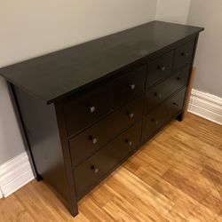 HEMNES 8-drawer dresser, black-brown, 63x37 3/4" for Sale in Chicago, IL -  OfferUp
